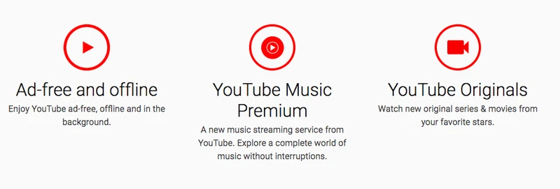 youtube-付费会员提供