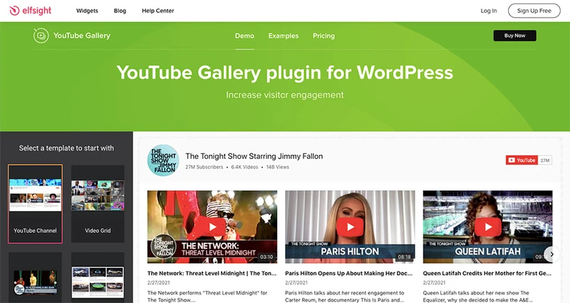 YouTube插件– WordPress YouTube画廊