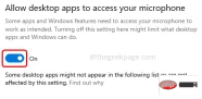 You need to allow microphone calls when using Facebook on Windows 10