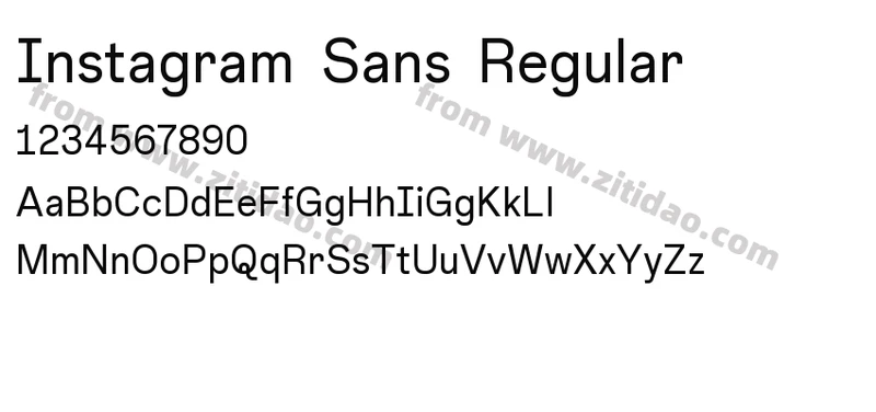 Instagram  Sans  Regular预览图B