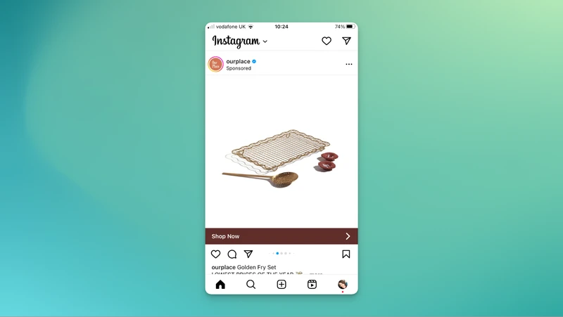 Our Place的Instagram广告