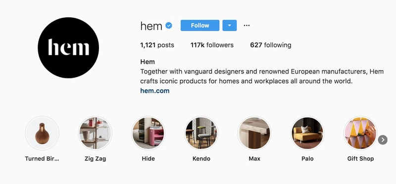 Instagram 个人简介