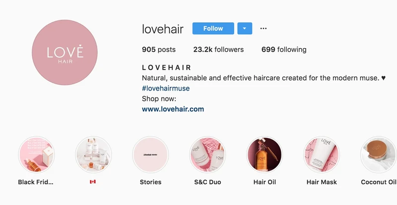 Instagram 个人简介